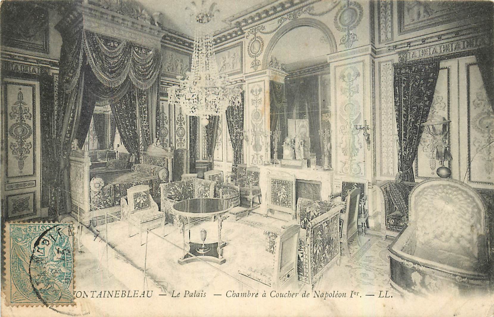 Fontainebleau — Das Schloss — Schlafzimmer von Napoleon I. — LL.
