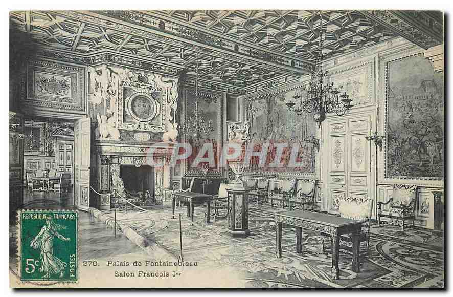 Palais de Fontainebleau — Salon François Ier — Éditeur non identifié, n° 270