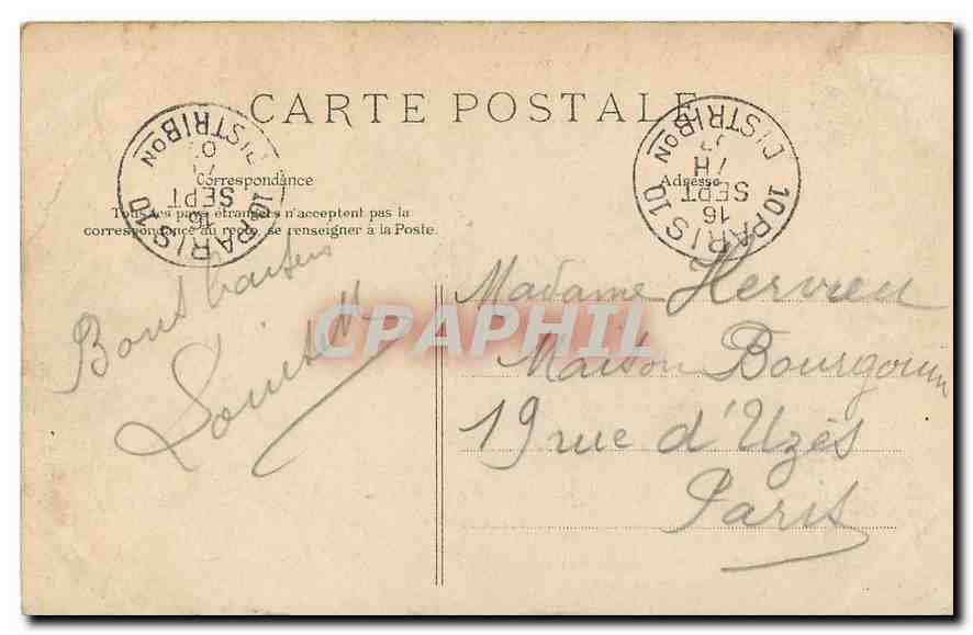Palais de Fontainebleau — Salon François Ier — Éditeur non identifié, n° 270 — Rückseite