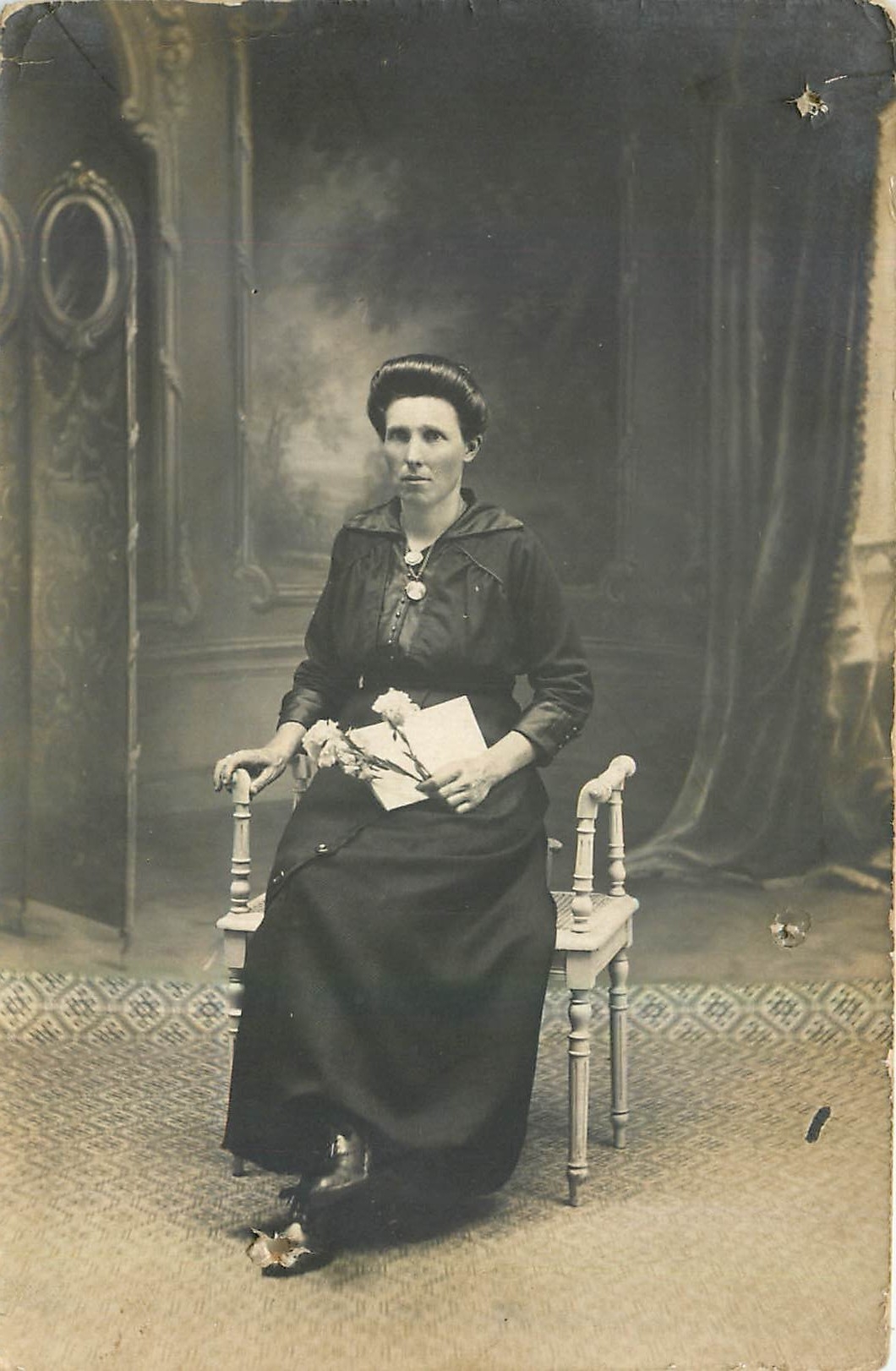 CARTE PHOTO Femme