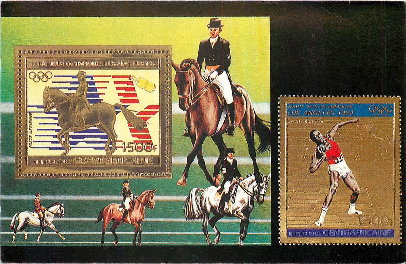 CPM Equitation Republique Centrafricaine Jeux Olympiques 1984