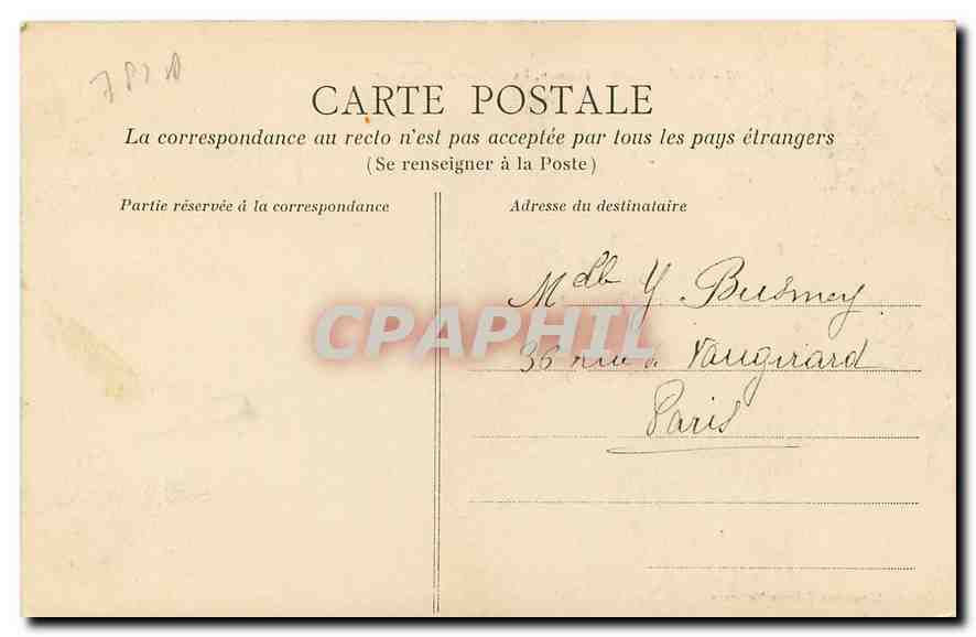 CPA Versailles Trianon La Maison du Seigneur  — Verso
