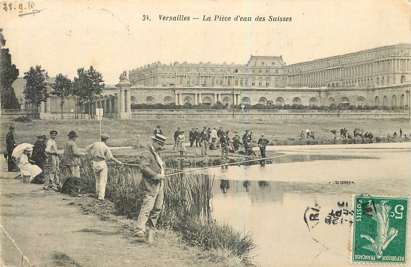 Versalles — La Pièce d'eau des Suisses — Héliotypie Bourdier et Faucheux, n°34