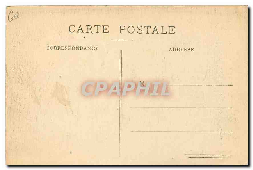 CPA Palais de Compiegne Chambre Coucher de l'Imperatrice  — Rückseite