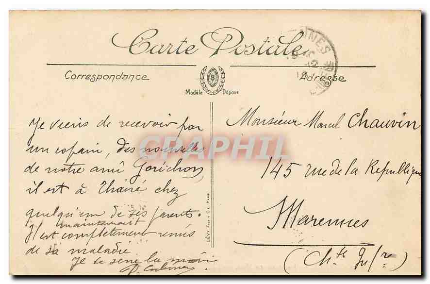 CPA La Rochelle Vue prise au Mail  — Back