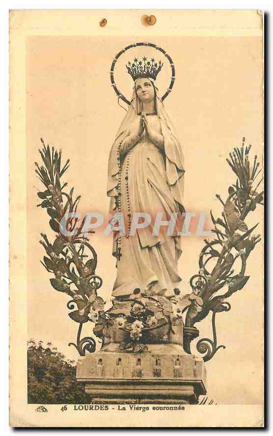 CPA Lourdes La Vierge couronnee 