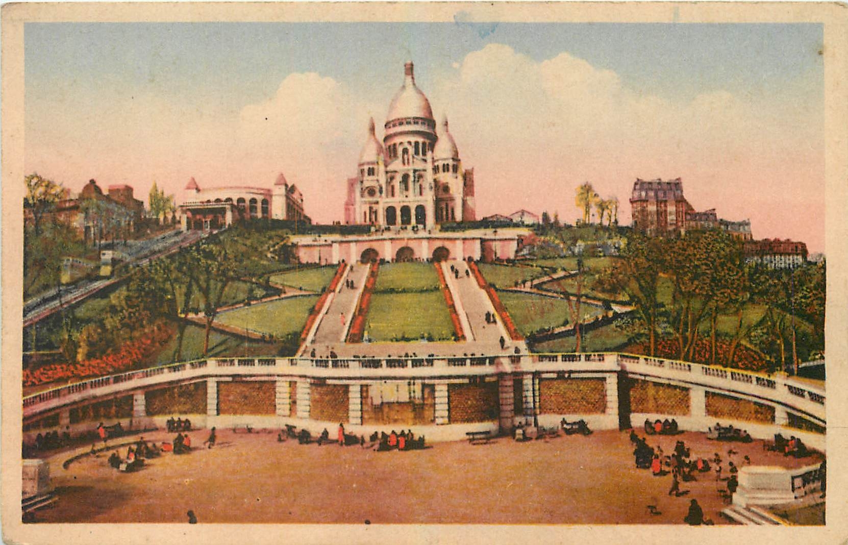 CPA Paris Basilique du Sacre Coeur de Monimartre 