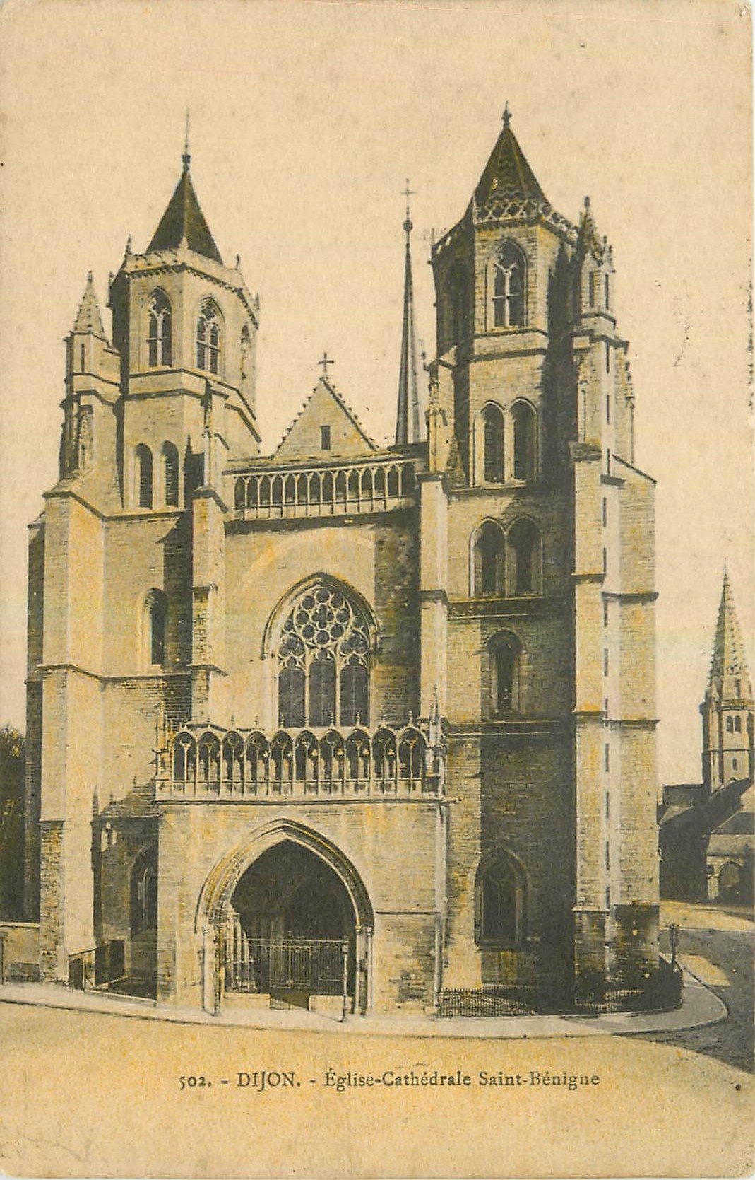 CPA Dijon Eglise Cathedrale Saint Benigne 