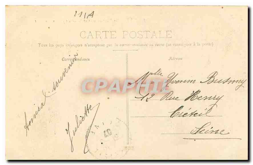CPA Dijon Eglise Notre Dame et Tour de l'Hotel de Ville  — Rückseite