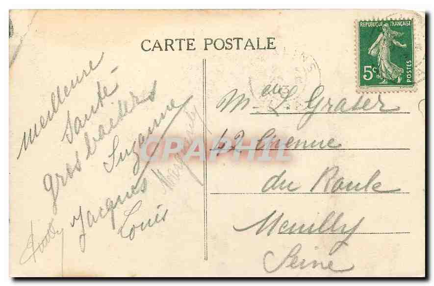 CPA Salins les Bains Paturage dans la Vallee de Saint Joseph Vaches — Rückseite