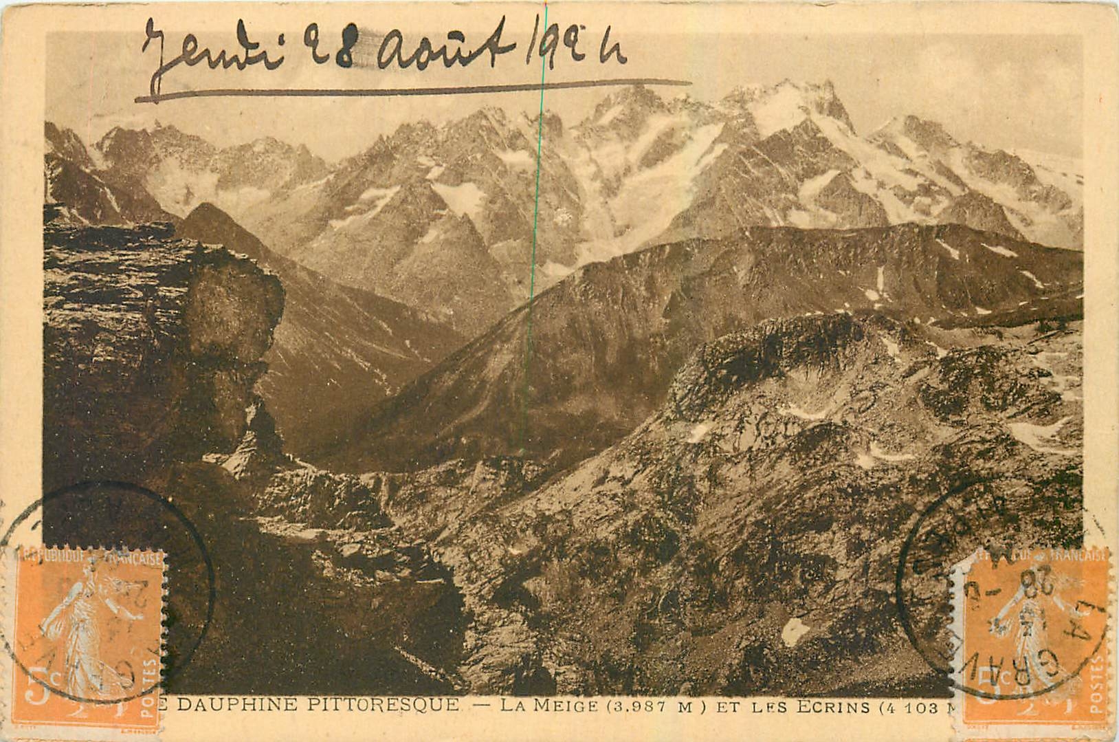 CPA Le Dauphine Pittoresque La Meige et les Ecrins 