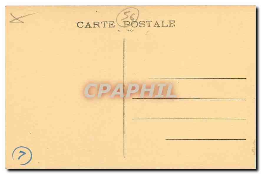 CPA Belle Ile en Mer Baie de Goulphar  — Rückseite