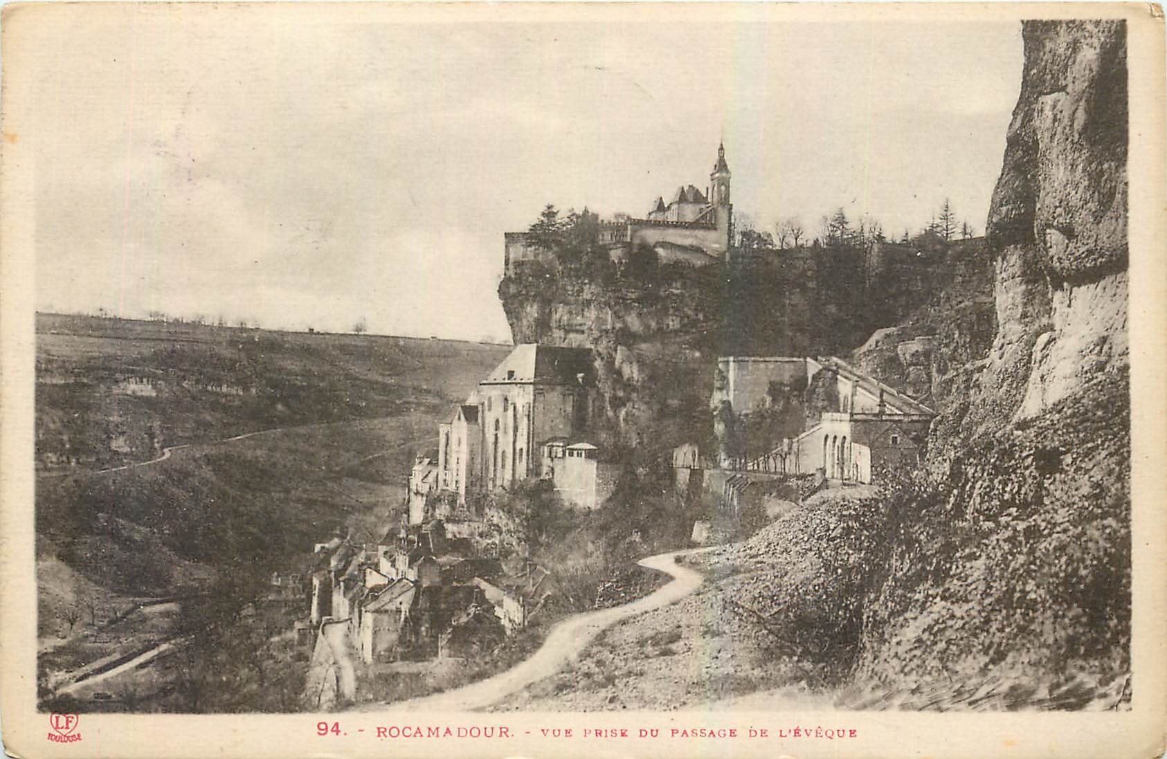 CPA Rocamadour Vue prise du Paysage de l'Eveque 
