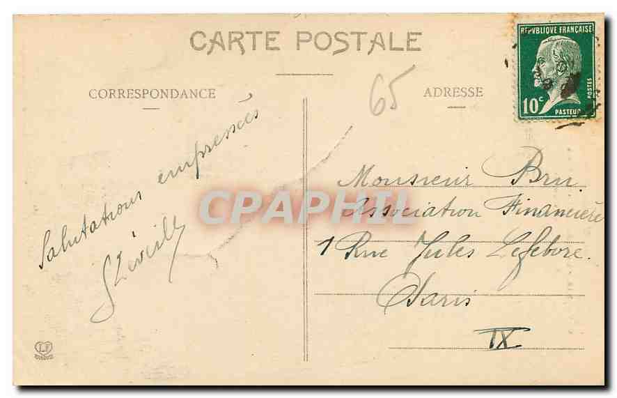CPA Les Hautes Pyrenees Gavarnie La Cascade et les pics de la cascade Marbore — Verso
