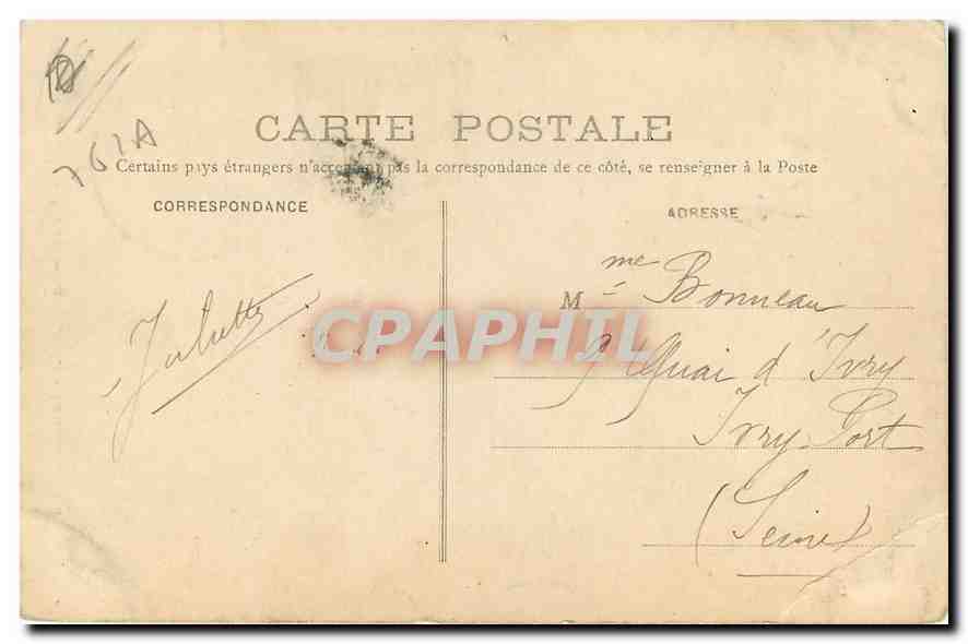 CPA Mesnil Val S Inf La Falaise Nord  — Back