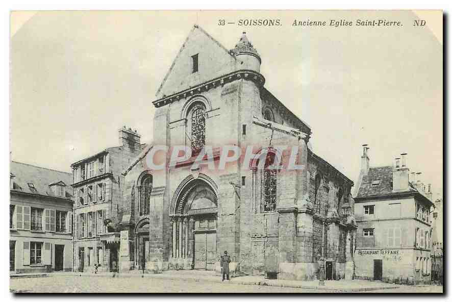 CPA Soissons Ancienne Eglise Saint Pierre 