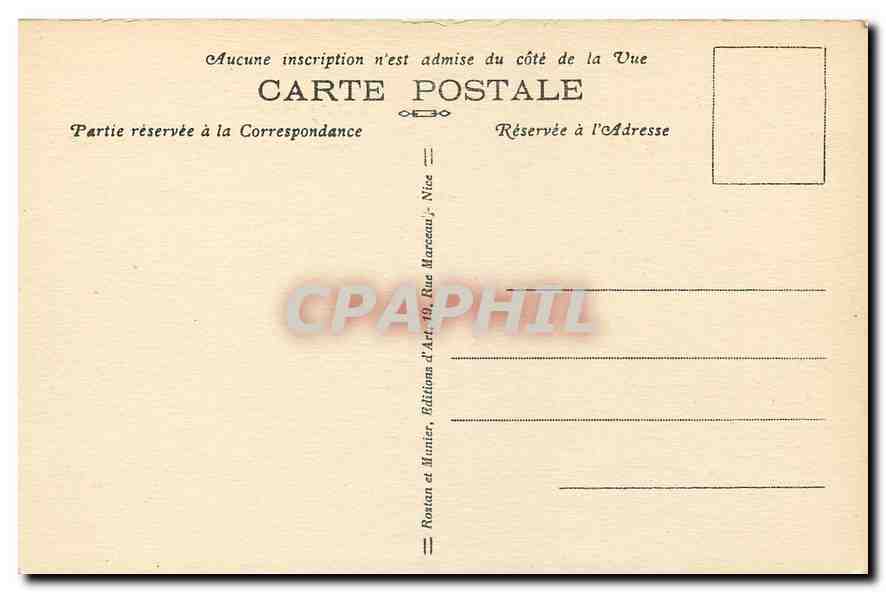CPA Nice Vue generale prise du Chateau Femmes Folklore — Rückseite