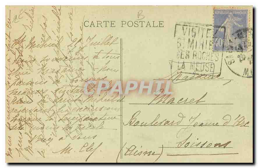 CPA Saint Mihiel Le Sepulcre de Ligier Richier  — Rückseite