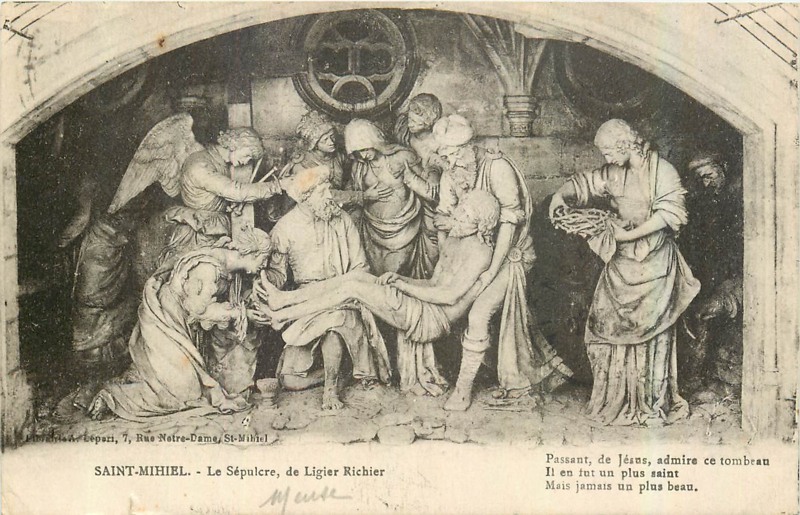 CPA Saint Mihiel Le Sepulcre de Ligier Richier 
