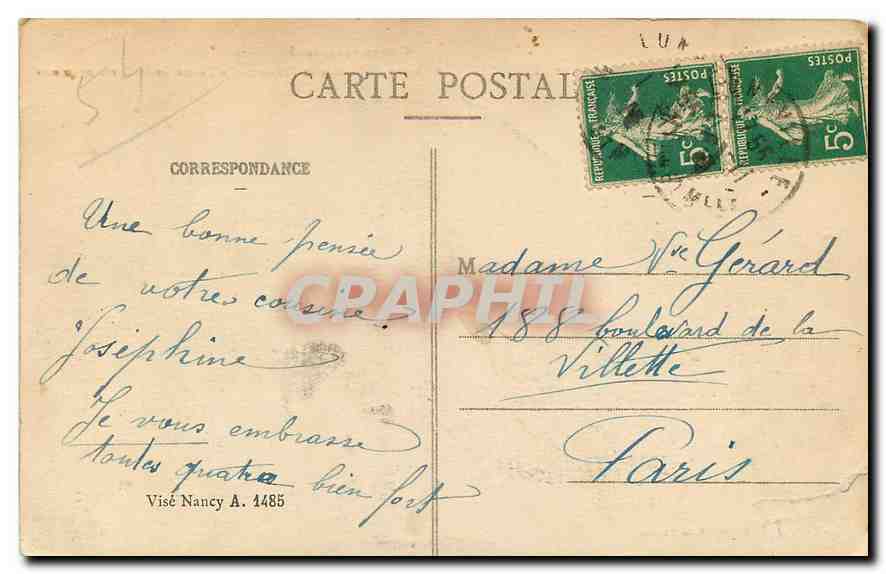 CPA Guerre 1914 1918 Environs de Luneville Le Champ de Bataile de Frescari La Ferme de St Epvre en r — Verso