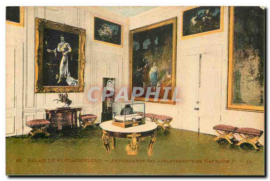 CPA Palais de Fontainebleu Appartament de Napoleon I 