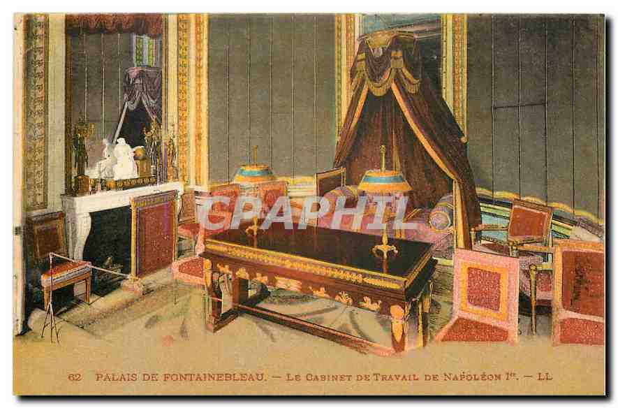 Schloss Fontainebleau — Das Arbeitszimmer Napoleons I. — LL