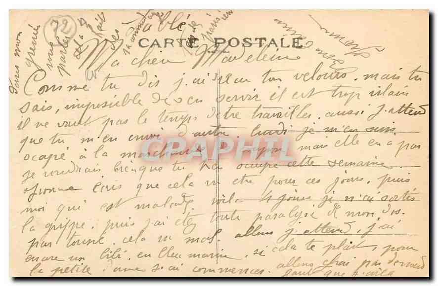CPA Solesmes Sarche l'Abbaye sous le Pont  — Back
