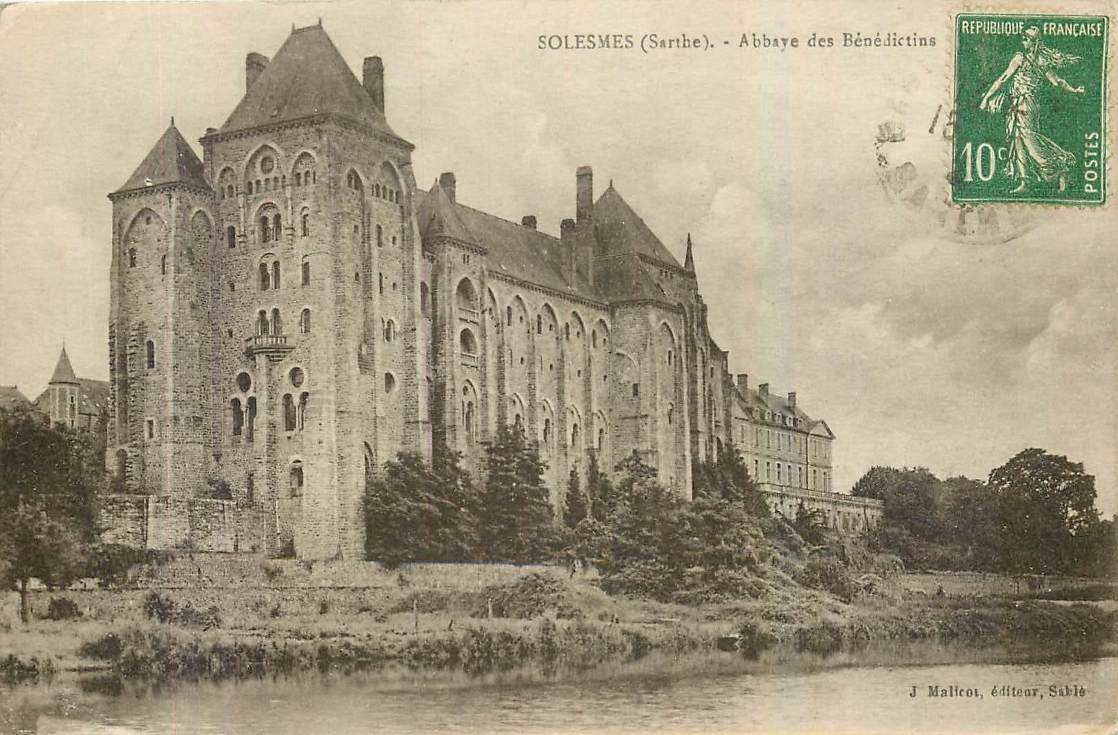 CPA Solesmes Sarthe Abbaye des Benedictins 