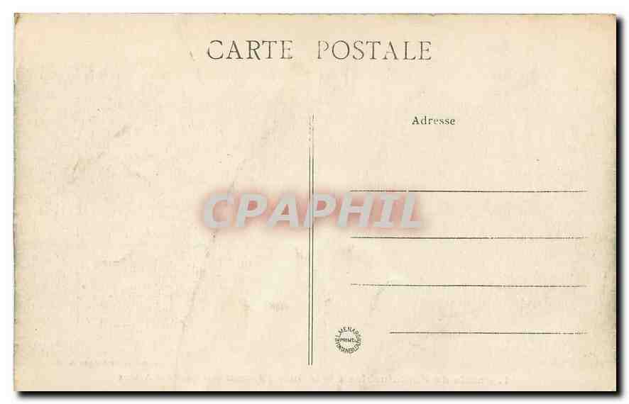 Palais de Fontainebleau — La Grille d'Honneur et la Cour des Adieux — Collection Artistique L.M. — Verso