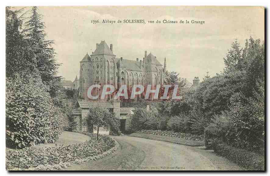 CPA Abbaye de Solesmes vue du Chateau de la Grange 