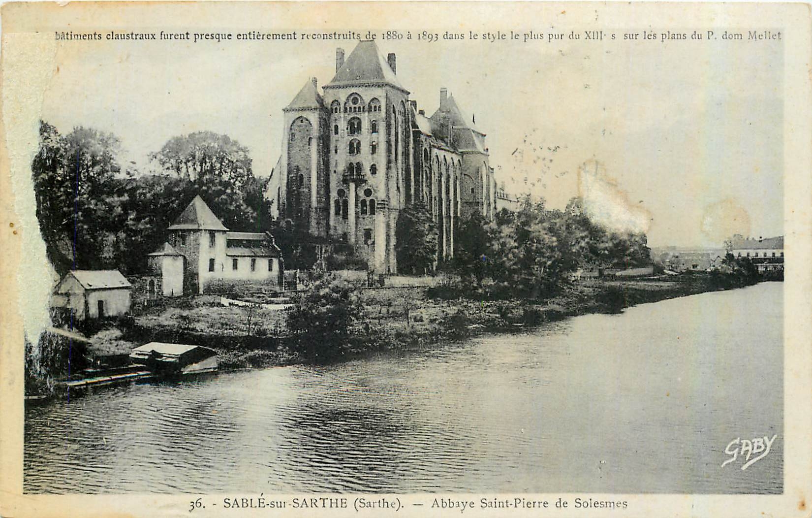 CPA Sable sur sarthe Sarthe Abbaye Saint Pierre de Solesmes 