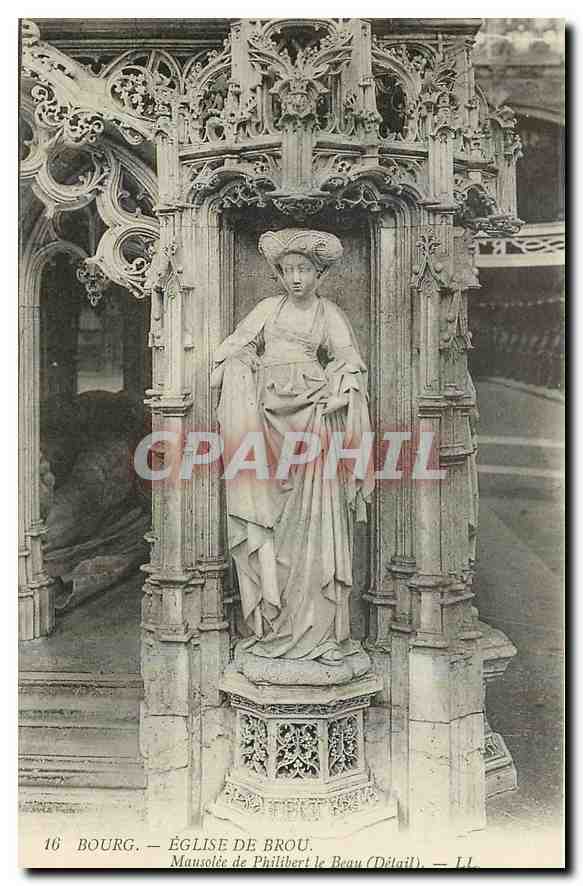 CPA Bourg Eglise de Brou Mausolee de Philibert le Beau Detail 