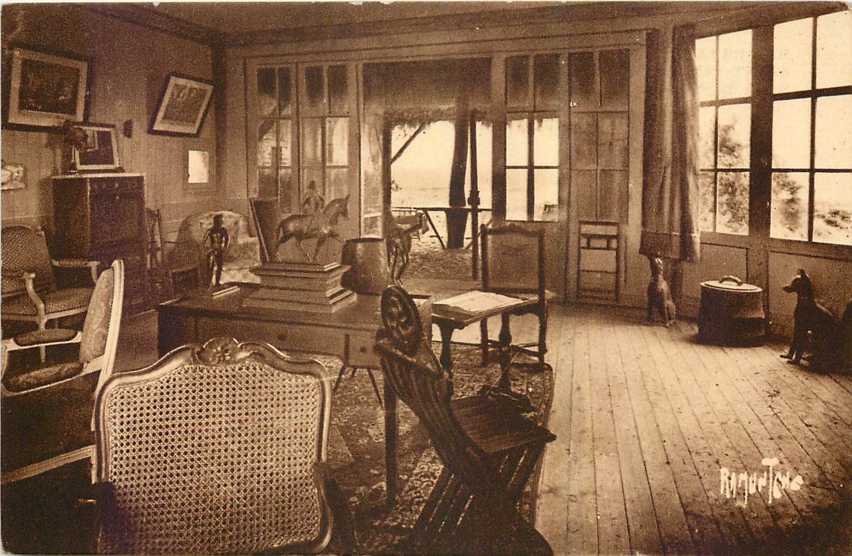 CPA Bel Essat Saint Vincent de Jard Vende Salon du President Georges Clemenceau 