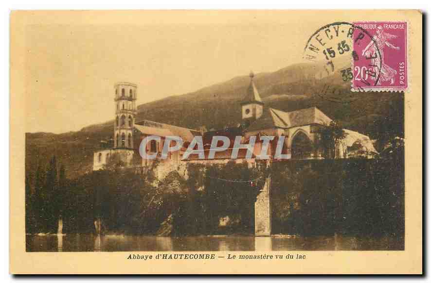 CPA Abbaye d'Hautecombe Le monastere vu du Lac 