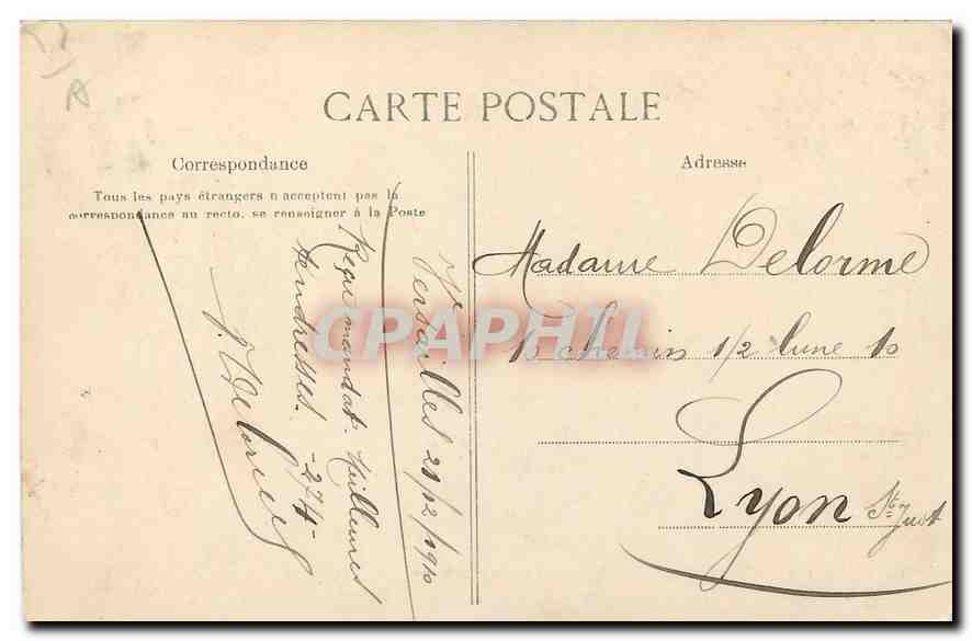CPA Versailles Hameau du Petit Trianon Vue generale de la Ferme  — Verso
