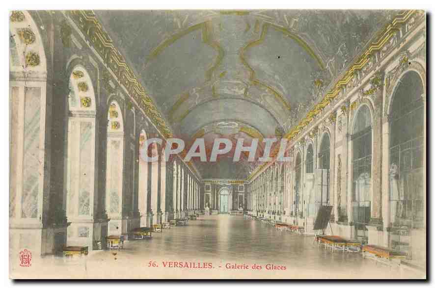 CPA Versailles Galerie des Glaces 