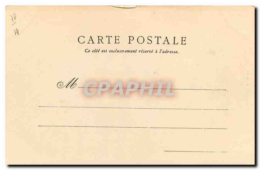 CPA Palais de Versailles  — Verso