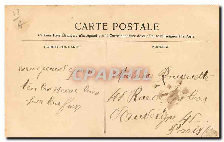 CPA Versailles Hameau de Trianon Le Moulin et le Rechauffoir  — Verso