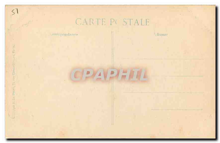 CPA Reims La Cathedrale Ebrassement du Porche droit Grand Portail  — Verso