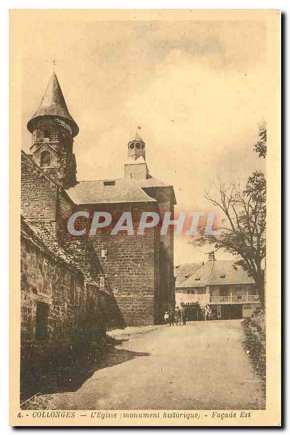 CPA Collonges l'Eglise monument historique Facade Est 