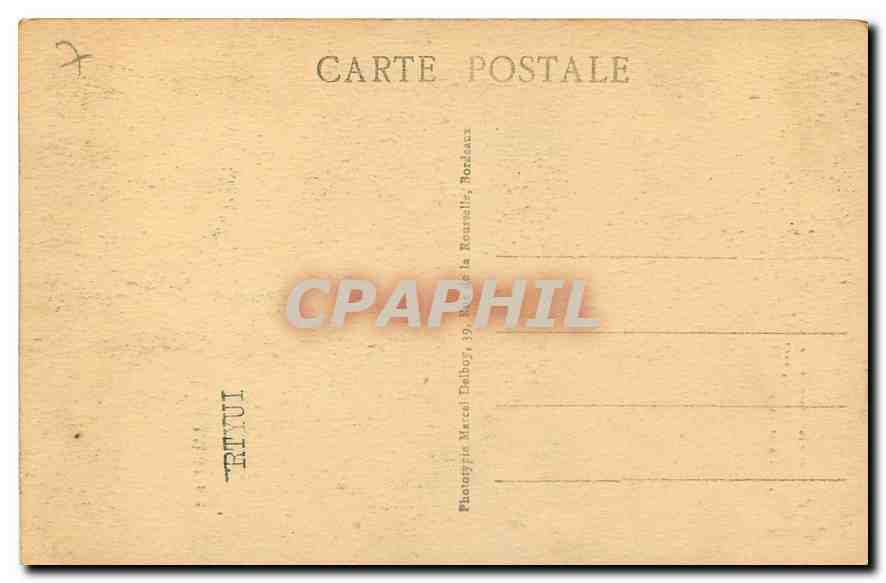 CPA Bordeaux La Porte du Palais  — Verso