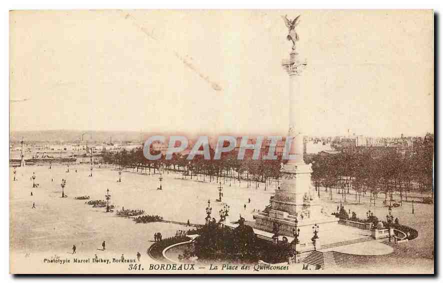 CPA Bordeaux La Place des Quinconces 