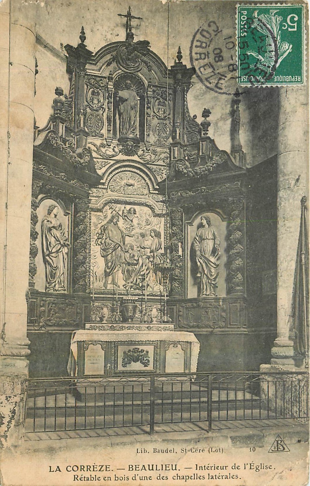 CPA La Correze Beaulieu Interieur de l'Eglise 