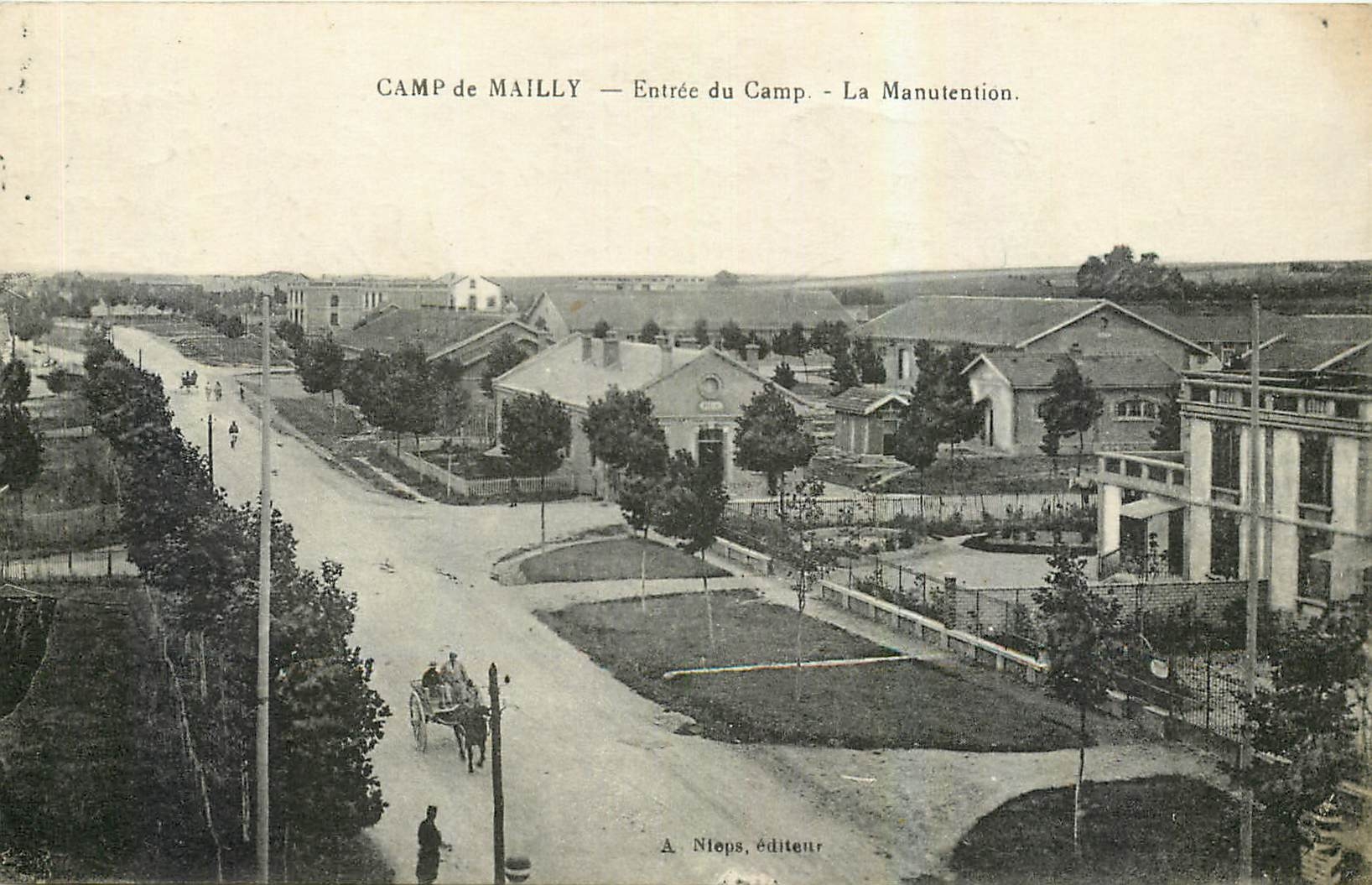 CPA Camp de Mailly Entree du Camp La Manutention Militaria
