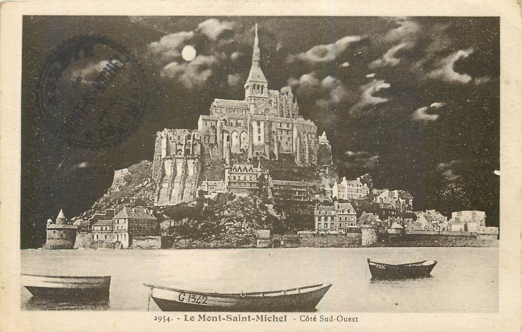 CPA Le Mont Saint Michel Cote Sud Ouest 
