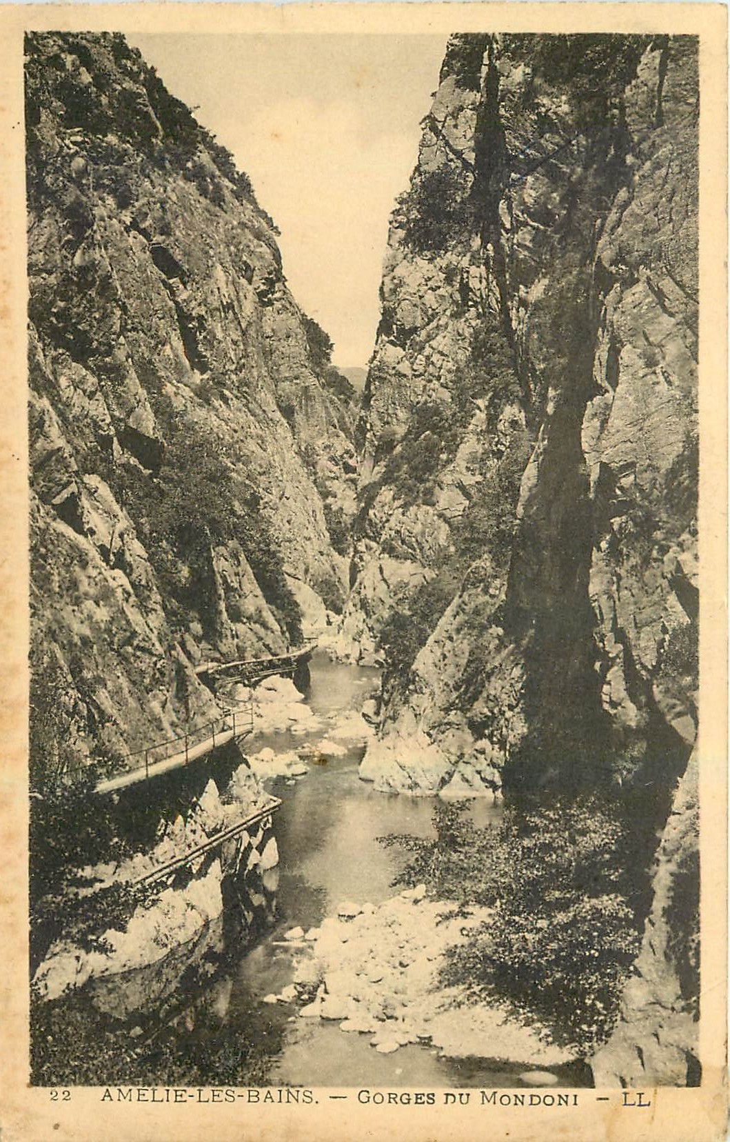CPA Amelie les Bains Corges du Mondoni 
