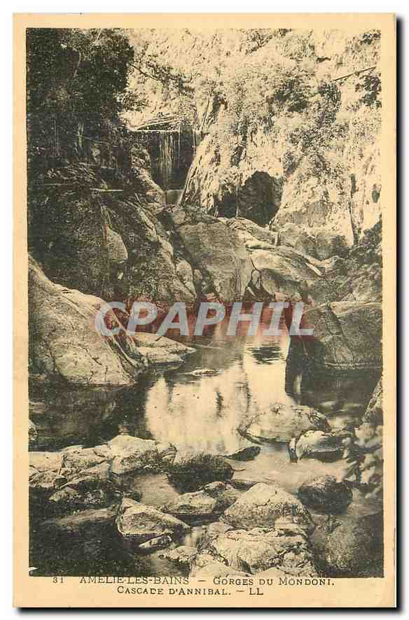 CPA Amelie les Bains Gorges du Mondoni Cascade d'Annibal 