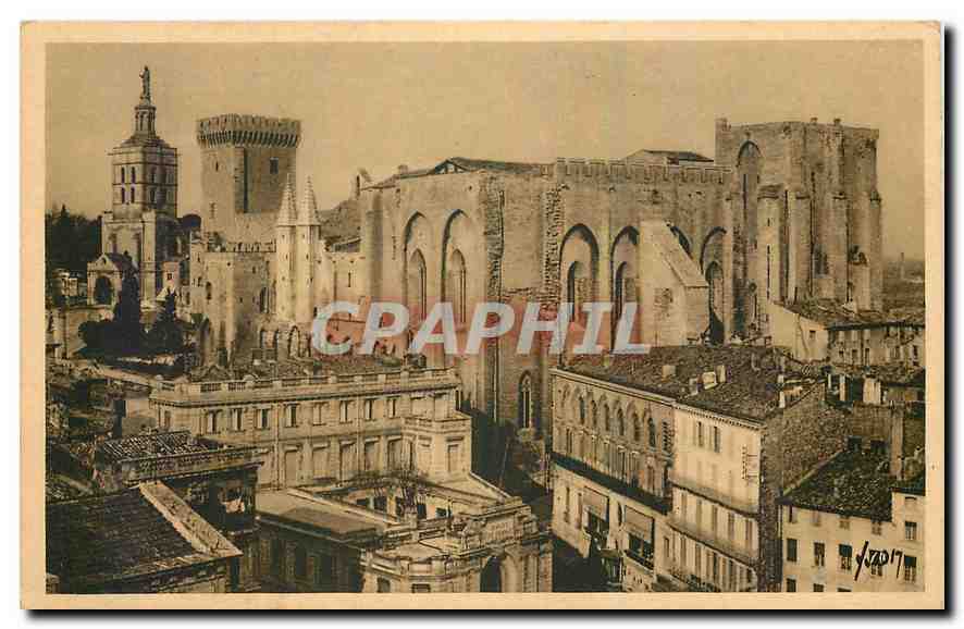 CPA Avignon Vaucluse Le Palais des Papes 