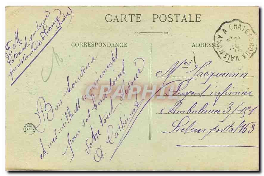 CPA Levdroux Indre l'Hospice  — Rückseite