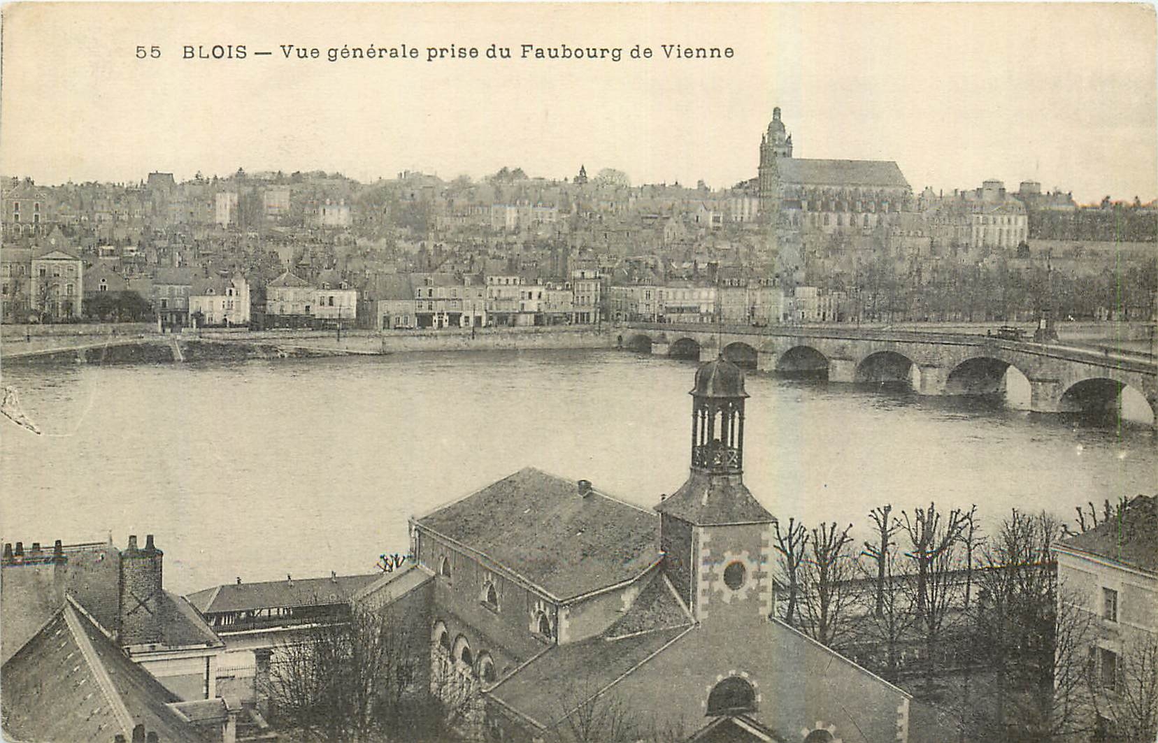 CPA Blois Vue generale prise du Fauborg de Vienne 